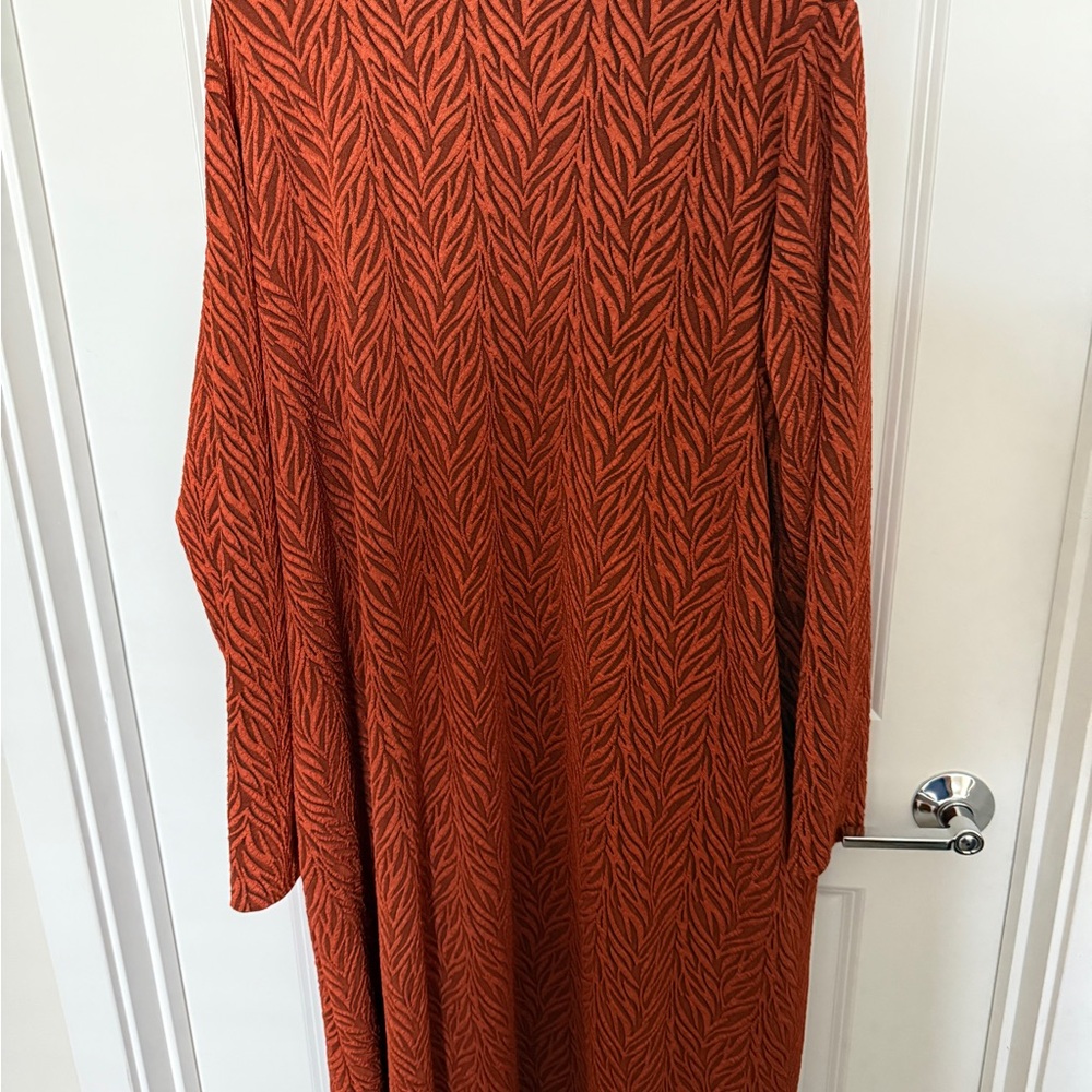 LuLaRoe Orange and Black Patterned Cardigan duster (Sarah) - XL - Picture 4 of 4